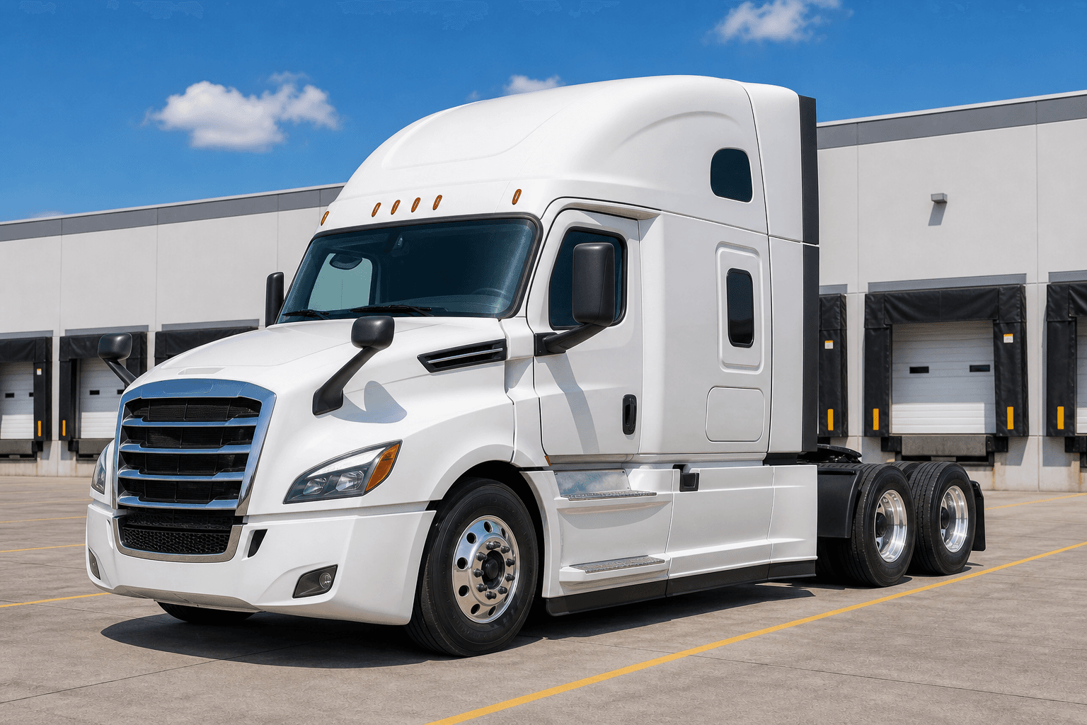Front left semitruck inspection capture