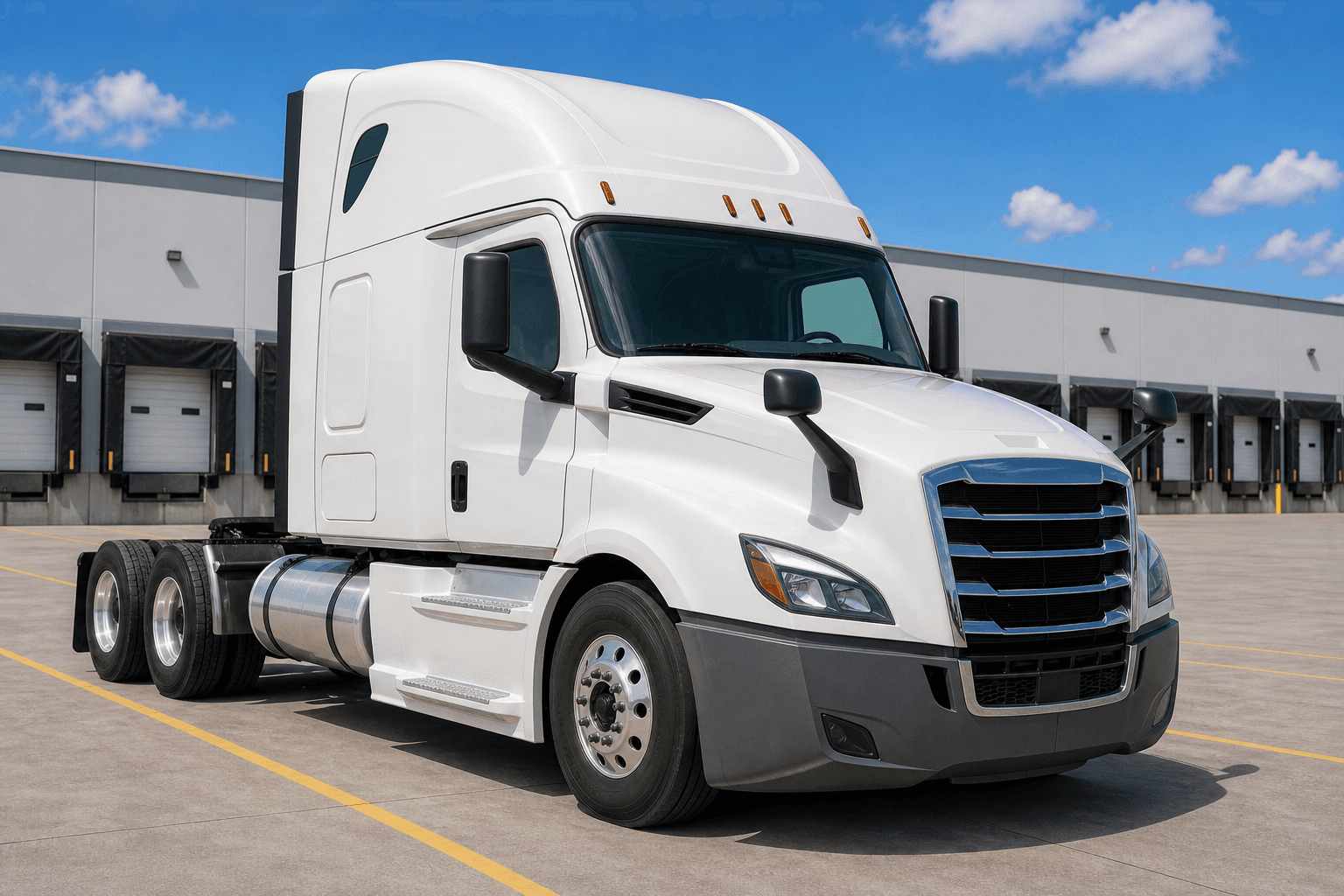 Front right semitruck inspection capture